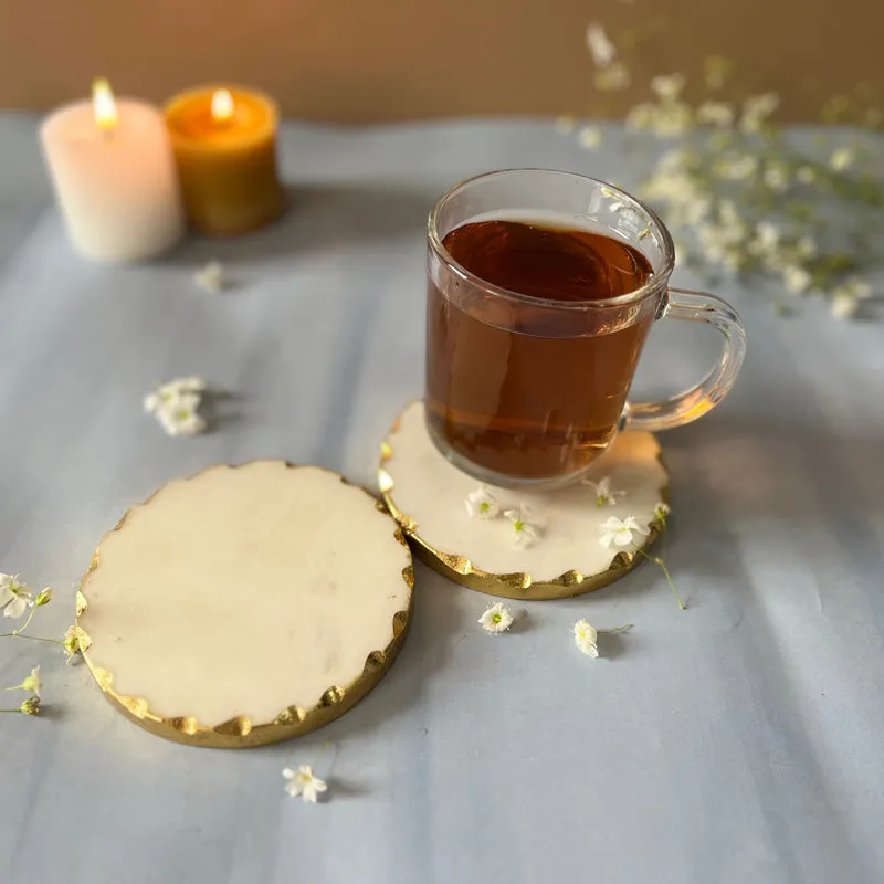 Holden Handcrafted Marble Coaster - Set Of Two media 5