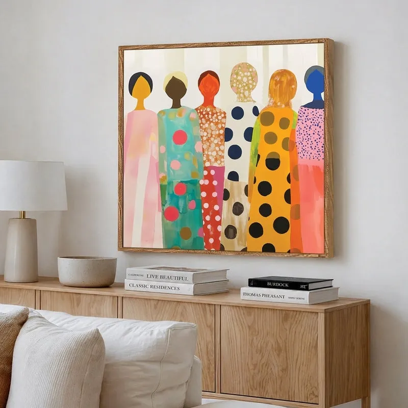 Painted Spirit Canvas Wall Art With Frame media 4