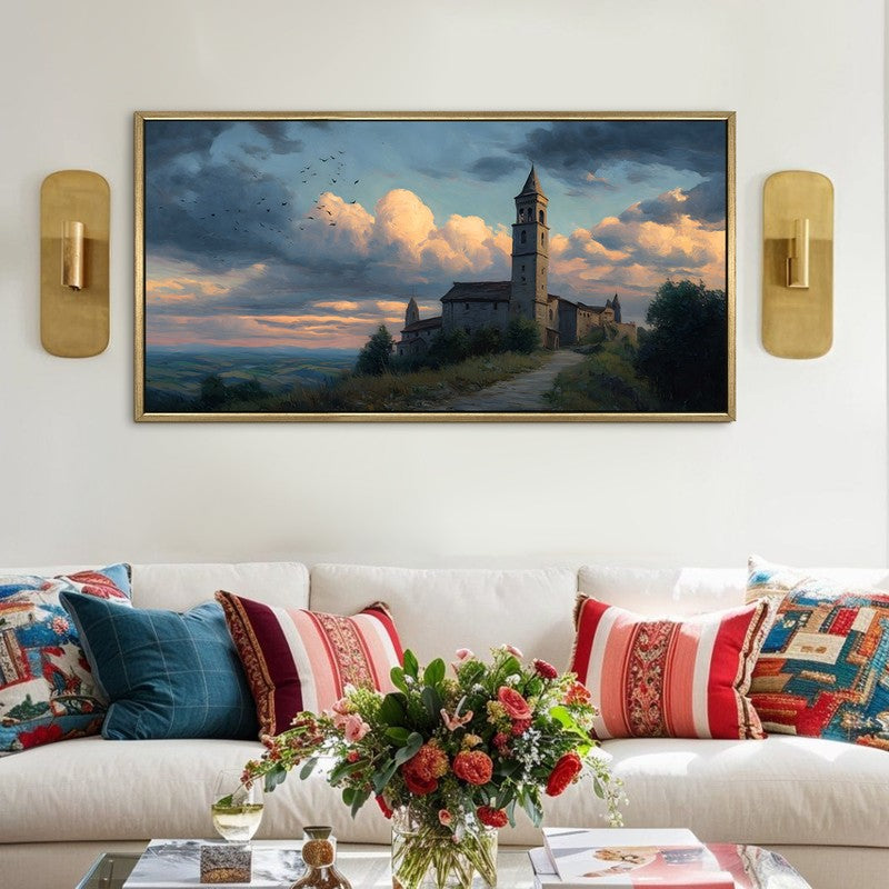 Eternal Horizon Canvas Wall Painting With Frame