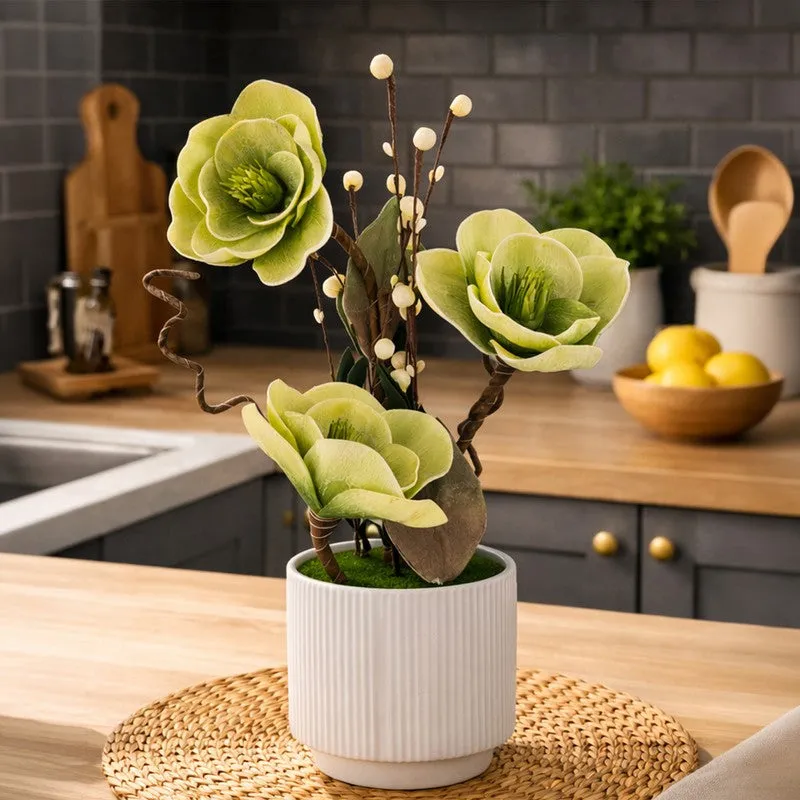 AarviDecor Verdant Bloom Foam Artificial Plants media 5