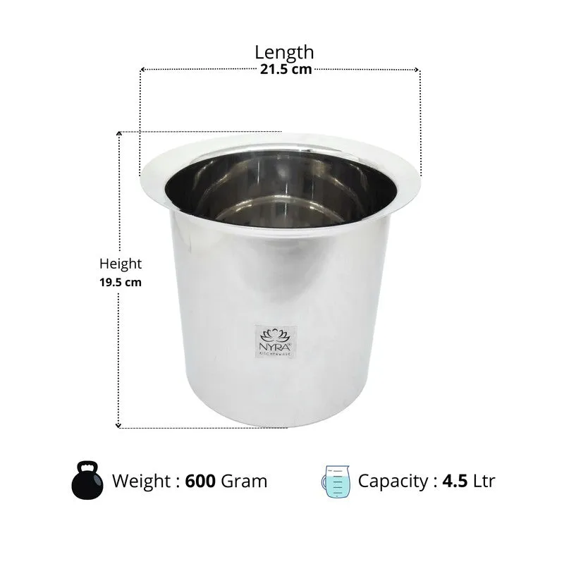 Deeptop Stainless Steel Pateela - 4500 mL media 8