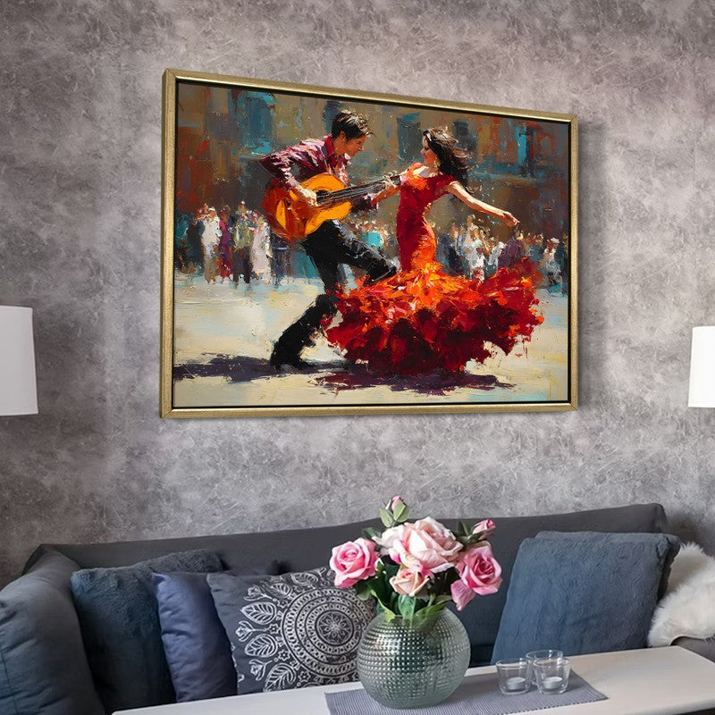 Fiesta Dance Canvas Wall Painting With Frame media 6