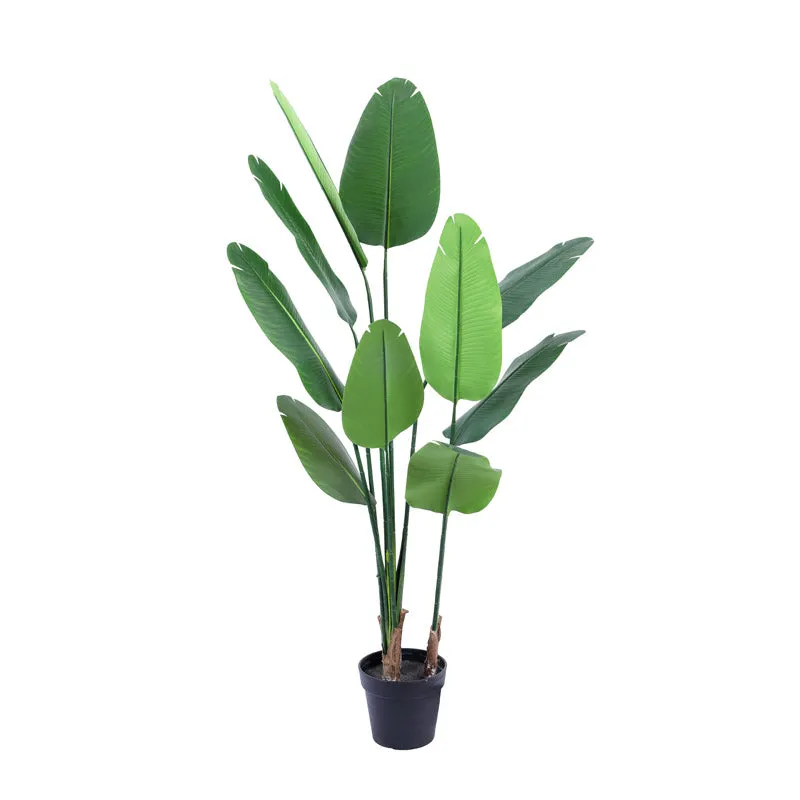 Artificial Realistic Banana Tree With Black Plastic Pot - 4.9 Feet media 7