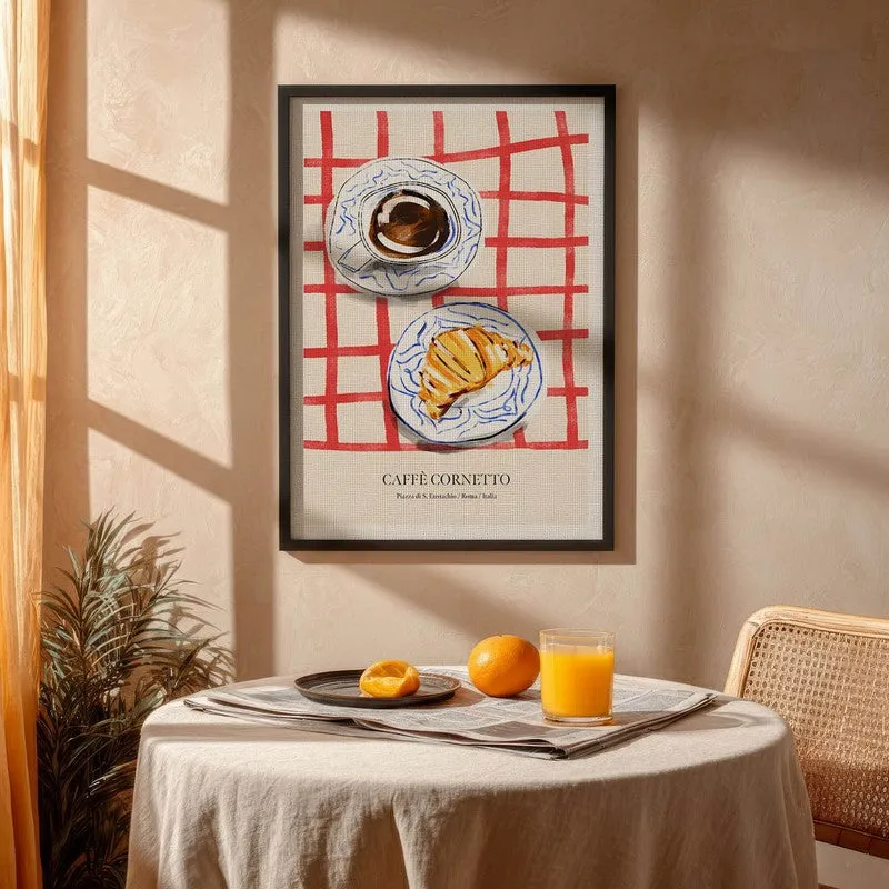 CroissantTable Archival Canvas Wall Art - Black media 4