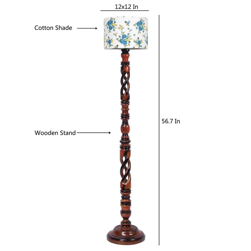 SlateRay Floor Lamp (Floral) media 8