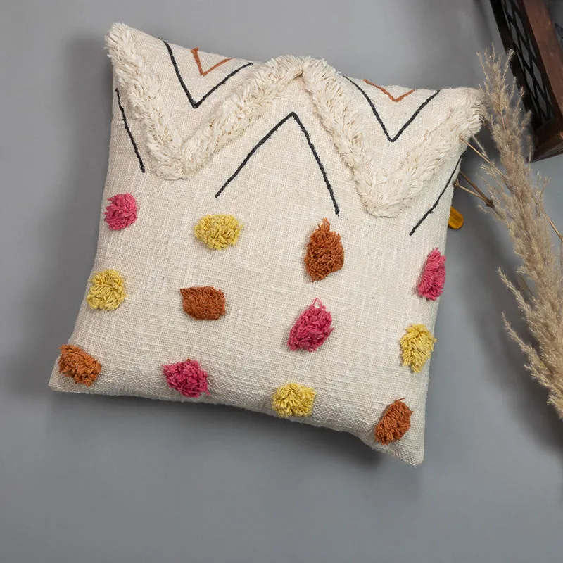 Pom Pom Touch Tufted Cushion Cover media 5