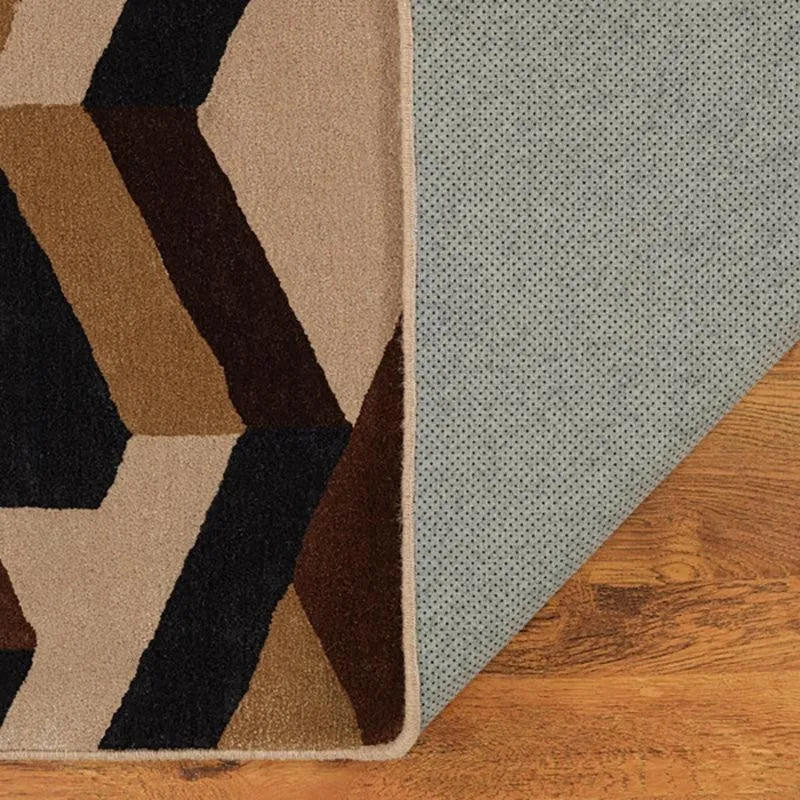 Elpenor Hand Tufted Geometric Wool & Nylon Carpet - Brown media 6