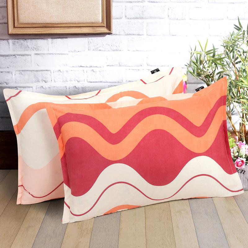 Nero Wave Pillow Cover - Set Of Two