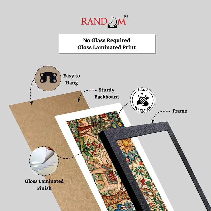 Madhubhani Hastina Synthetic Fiber Wall Painting media 8