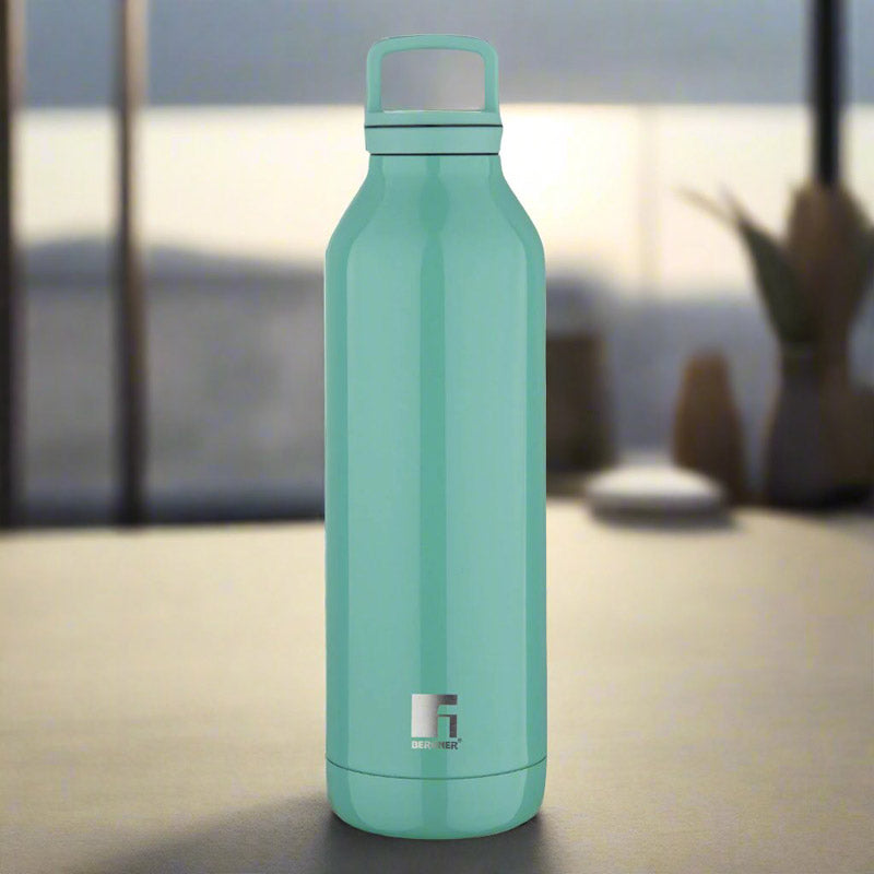 Bergner Walking Daisy Droplet Thermosteel Hot And Cold Flask (Green) - 525 mL media 6