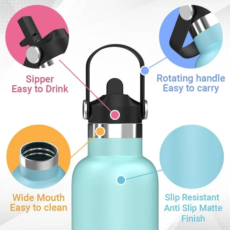 Rioware Flowra Water Bottle (Green & Black) - 1000 mL media 6
