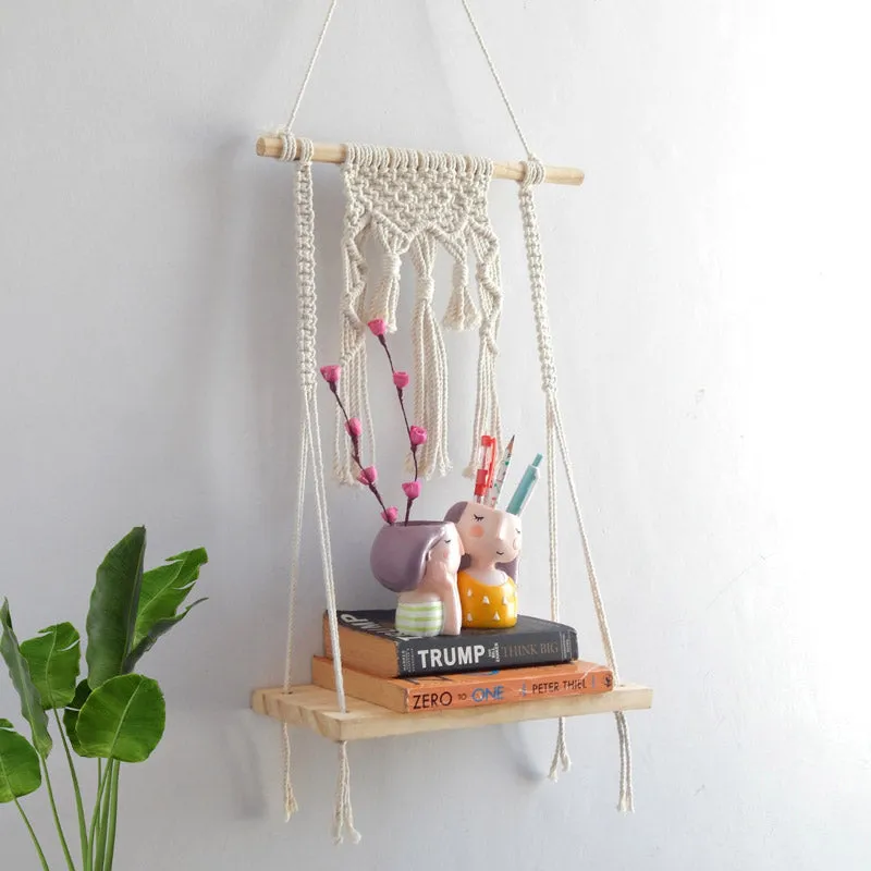 Hokona Macrame Wall Shelf media 4