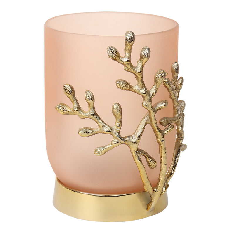 Roscoe Gemma Vase - Peach & Gold media 5