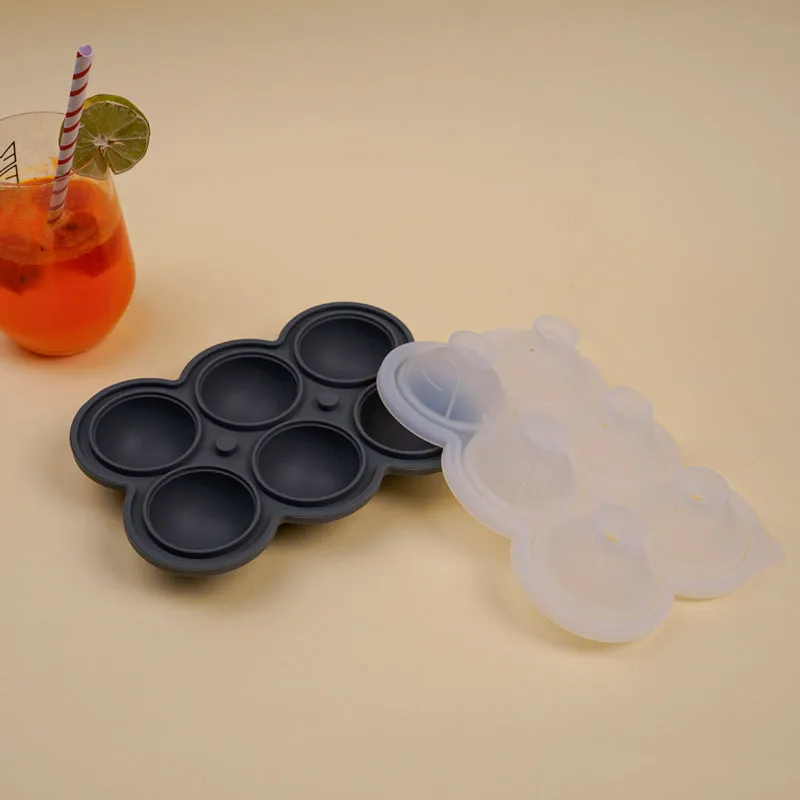 Frost Silicone 6-Cube Ice Mould - Black media 1