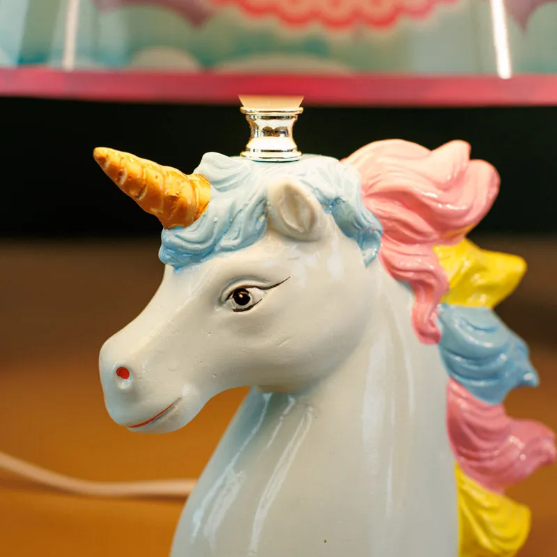 Unicorn Ride Ceramic Table Lamp - Multicolor media 6