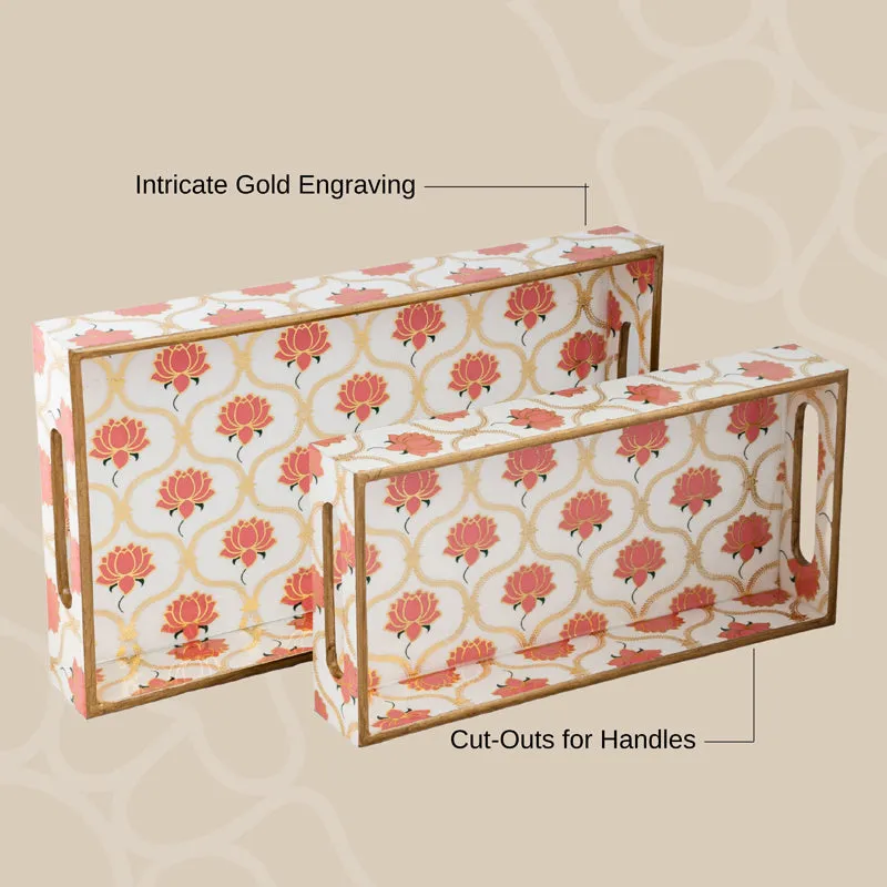 Lotus Grace Serving Tray - Set Of Two media 5