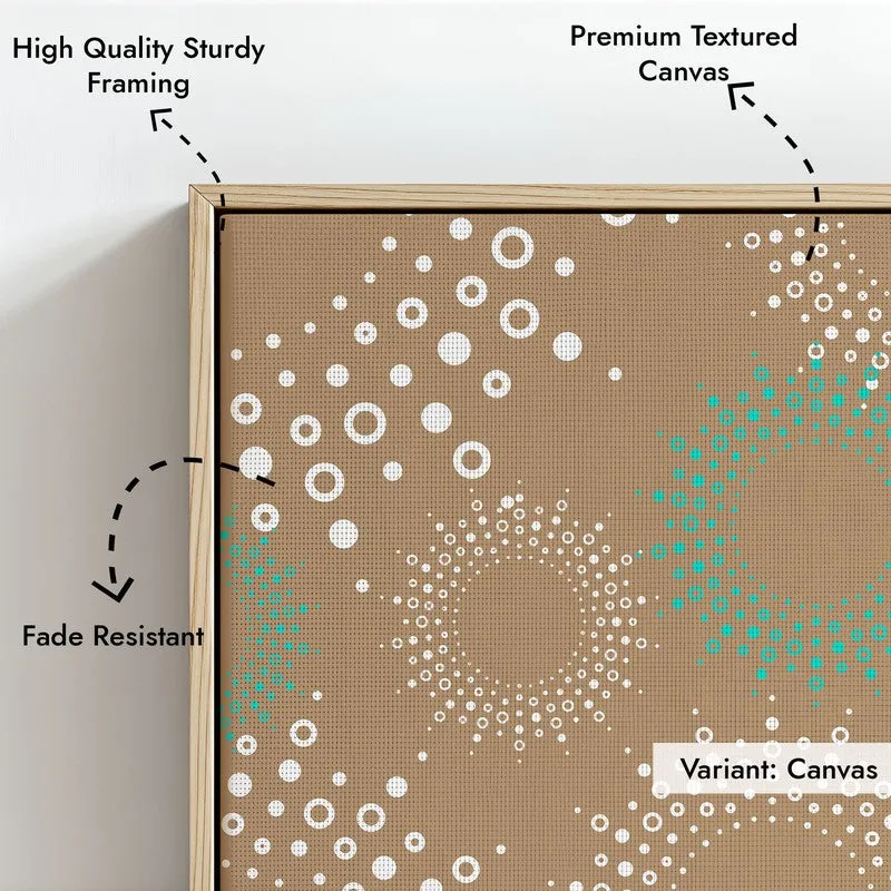 Stellar Echoes Canvas Wall Painting With Brown Frame media 8