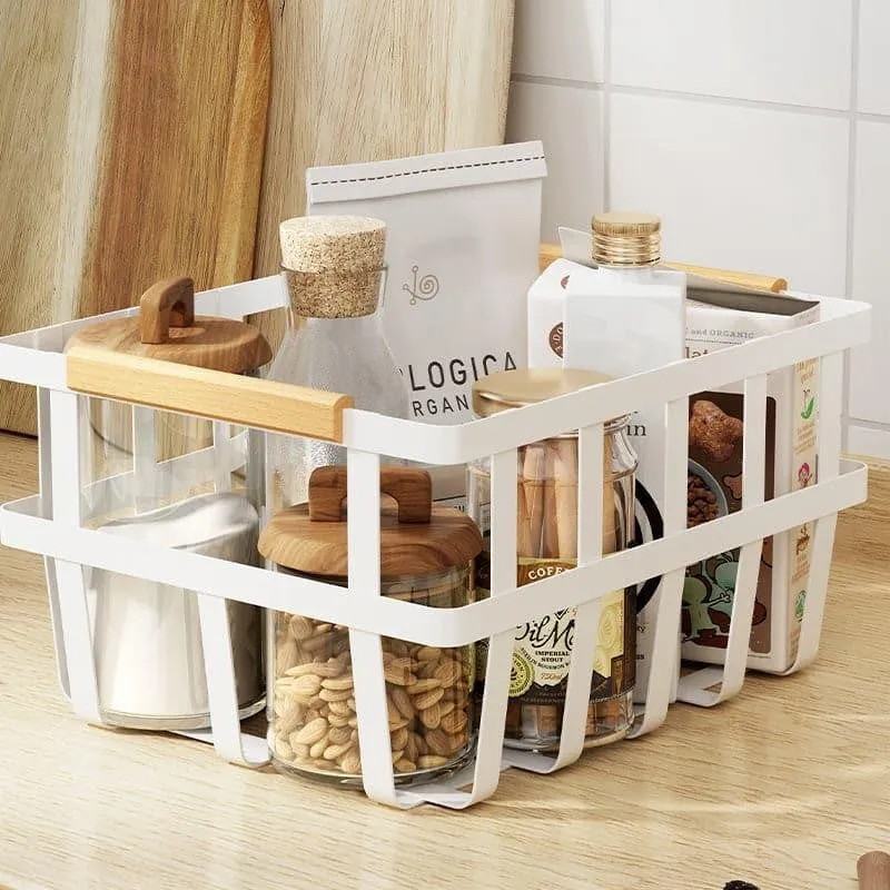 Nora Carbon Steel Storage Basket media 1