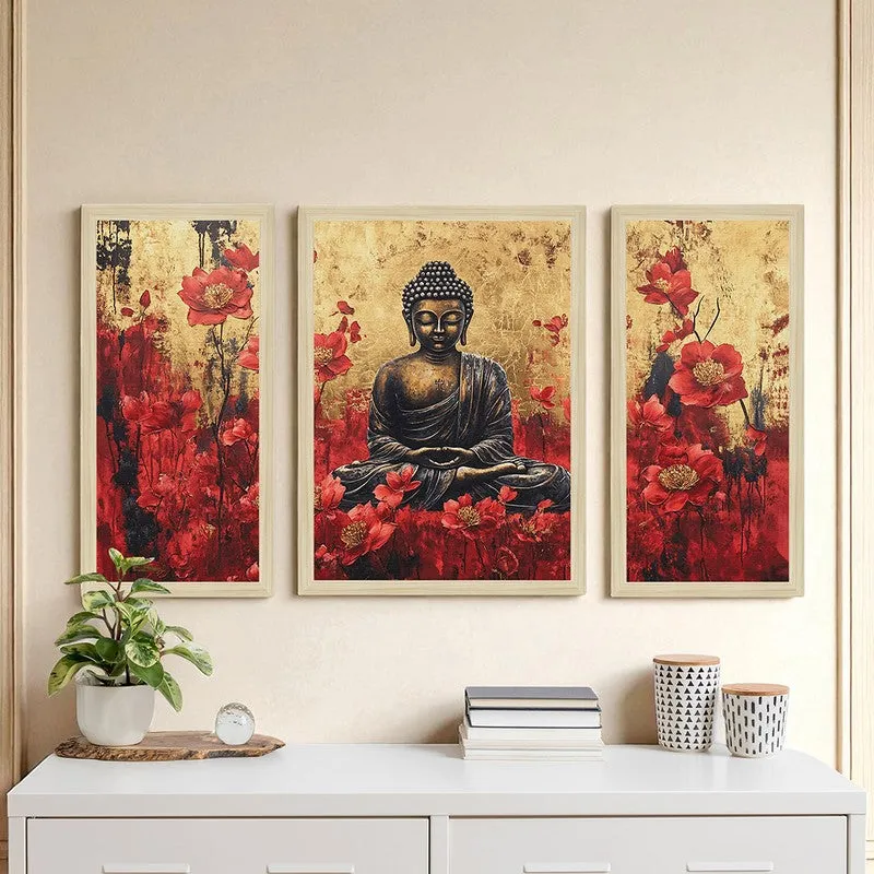 Sacred Silence Wall Art - Set of Three media 1