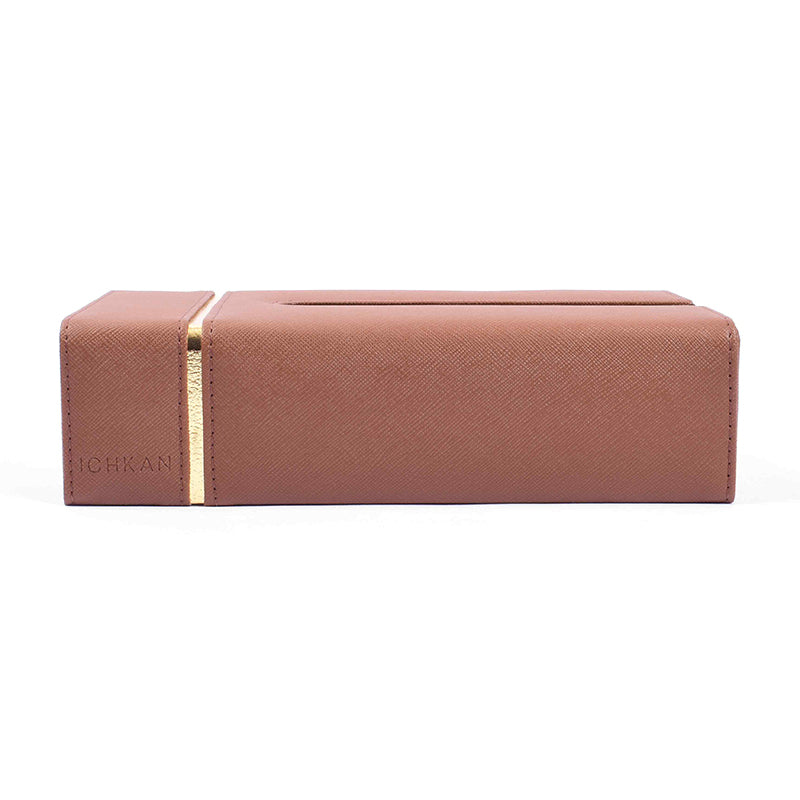 Ceastra Faux Leather Tissue Holder - Brown media 7