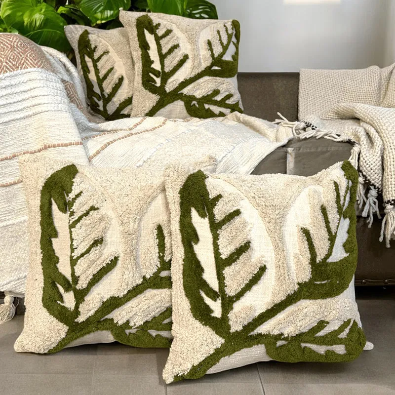 Leafestra Tufted Cushion Cover Set - Set Of Four media 2