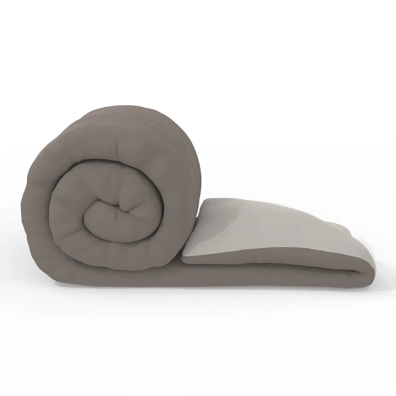 Mortimer Reversible Solid Comforter (Brown) - 150 GSM media 7