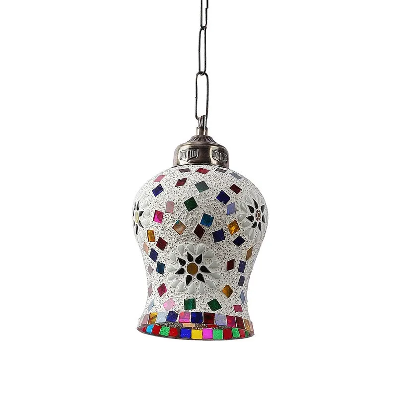 Mosaic Shine Glass Ceiling Lamp media 4