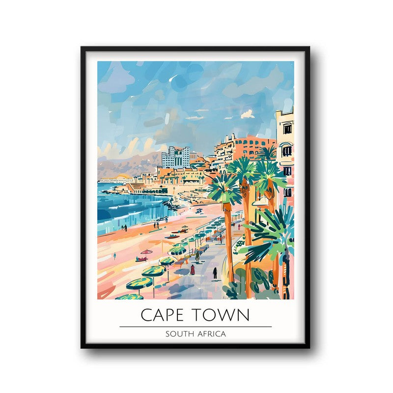Vintage Cape Town Framed Canvas Wall Painting media 5