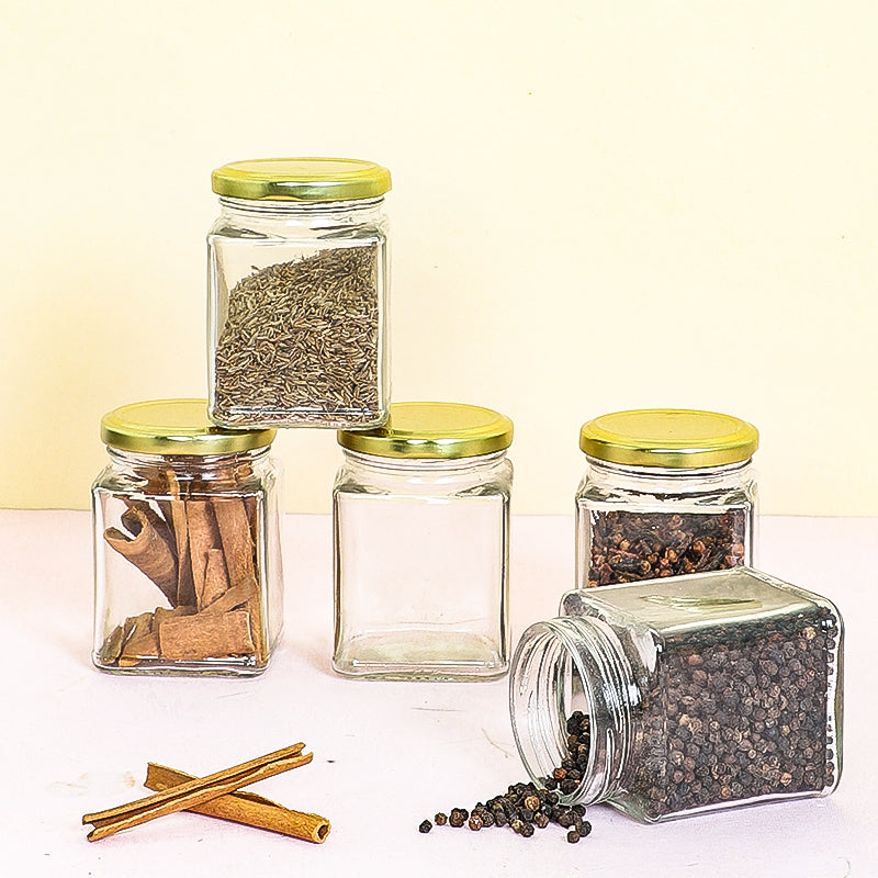 Maksim Storage Jar (200 mL Each) - Set Of Five
