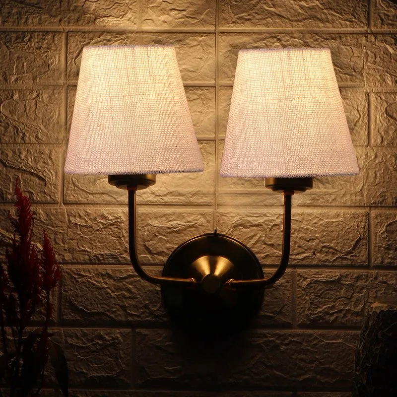 Lumoire Duo Cone Metal Wall Lamp - Gold,White media 4