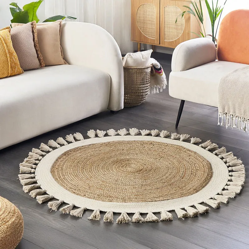 Boho Knot Braided Jute Area Rug media 3