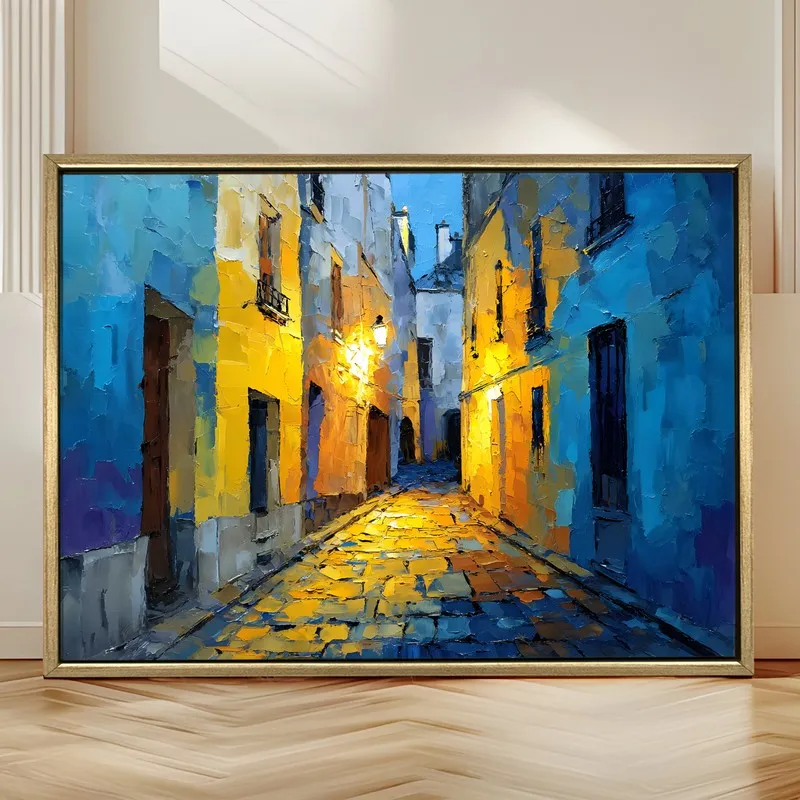 Cobblelight Canvas Wall Painting With Frame media 4