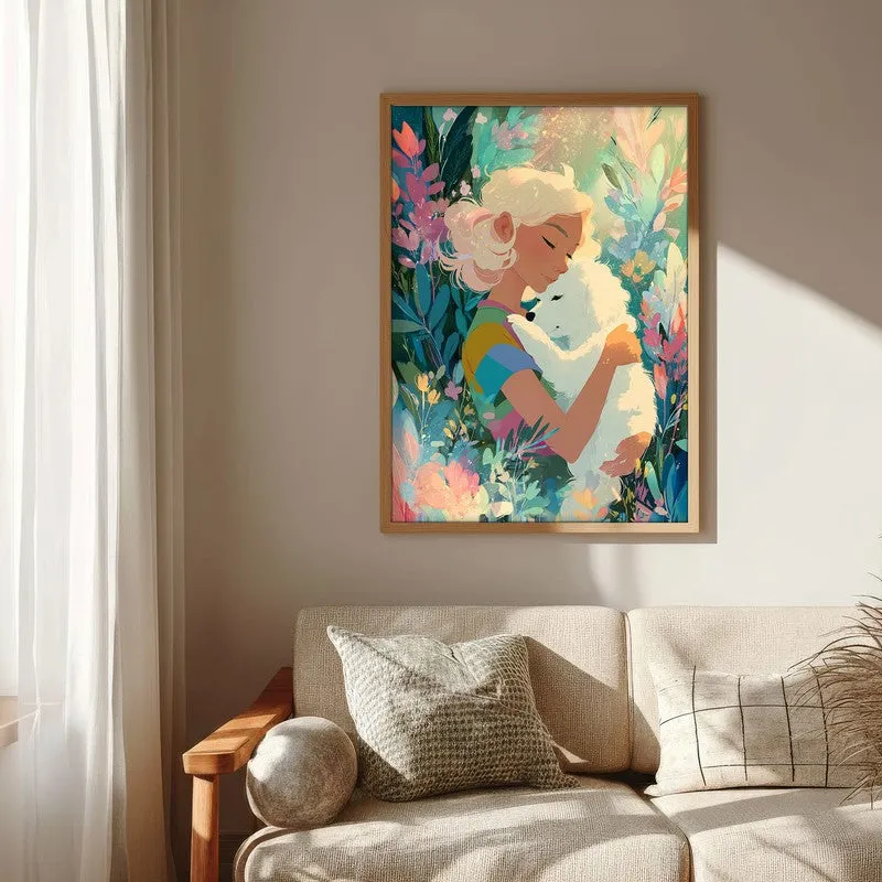 Tendera Canvas Wall Painting With Brown Frame media 7