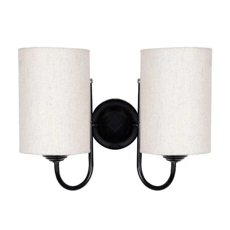 Carne Fabric & Metal Wall Lamp media 4