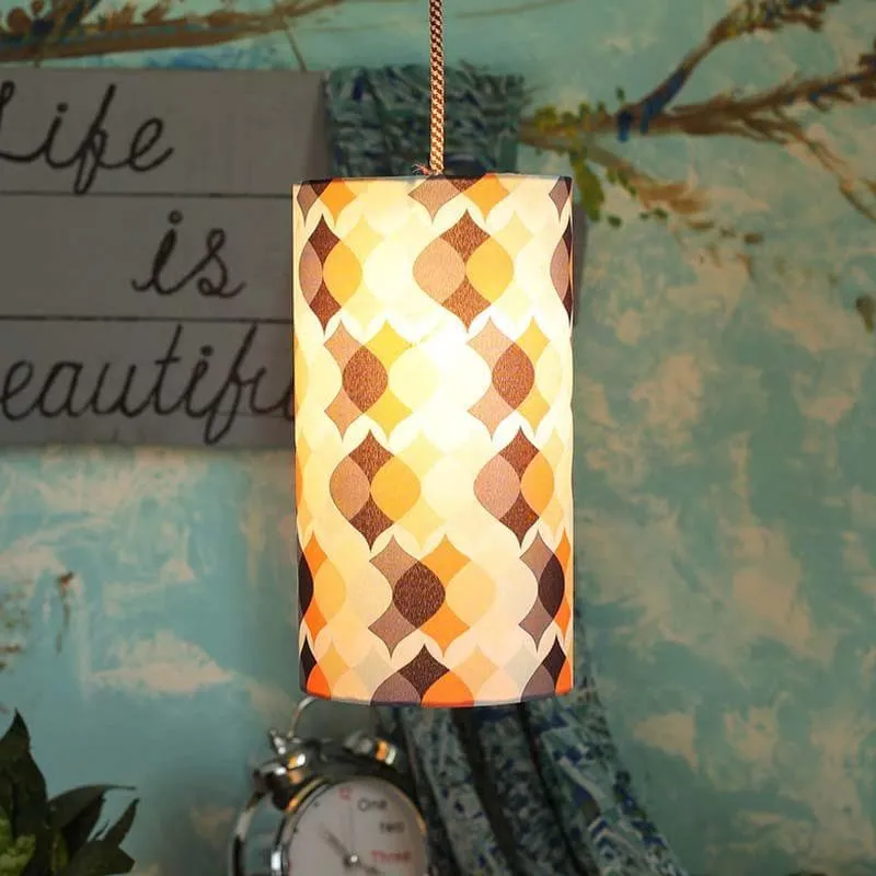 Colour Mirage Fabric Ceiling Lamp media 1
