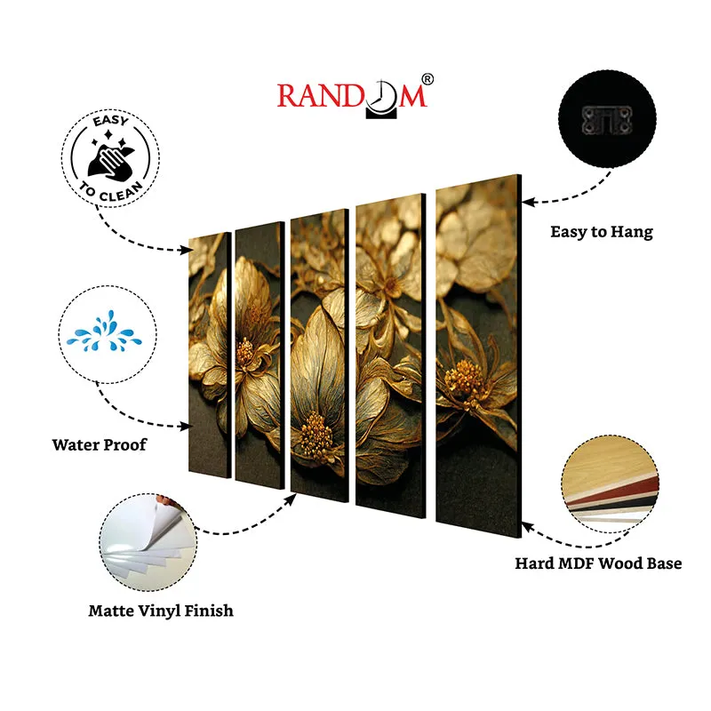 Auric Fiora III Canvas Wall Art - Set Of Five media 6