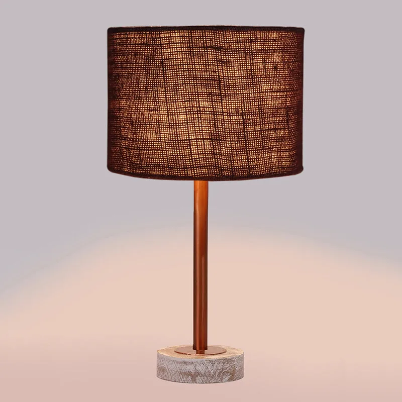 Sienna I Rodin Wooden Table Lamp - Brown,Copper,White media 5