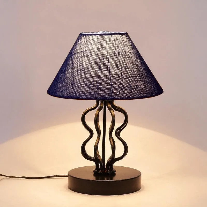 Iggly Wiggly Fabric Table Lamp - Blue,Black media 5