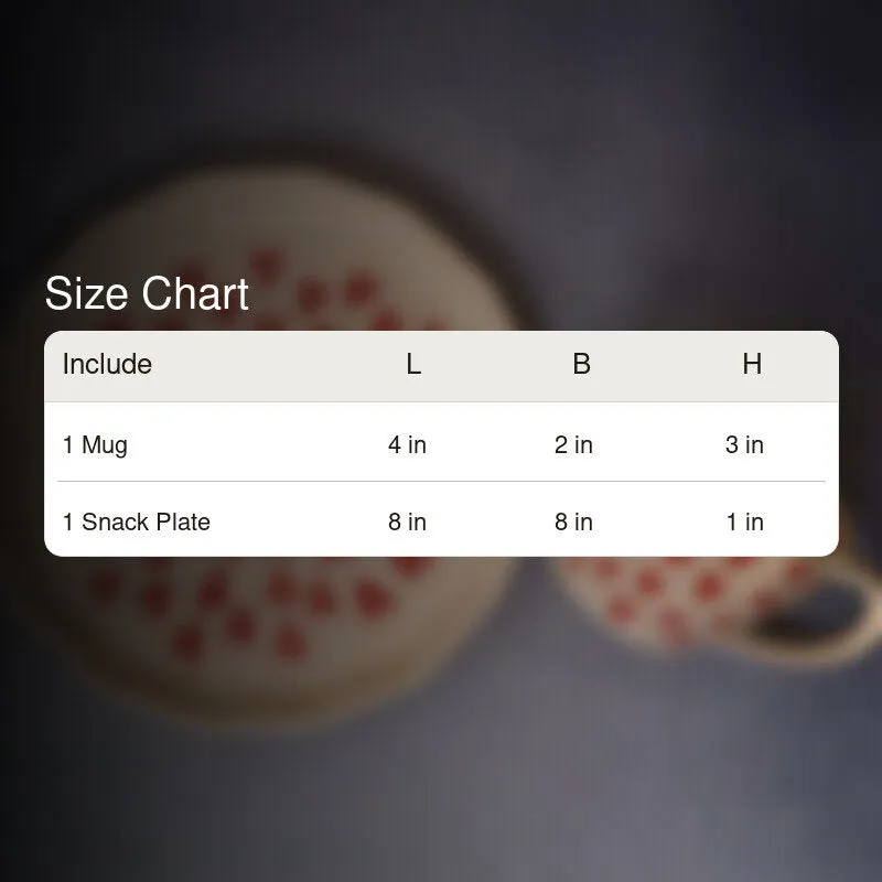 Heart Pulse Cup & Snack Plate - Two Piece Set media 5