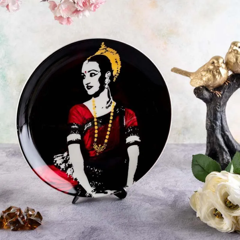 Odissi Dance Of India Inspired Plate media 1