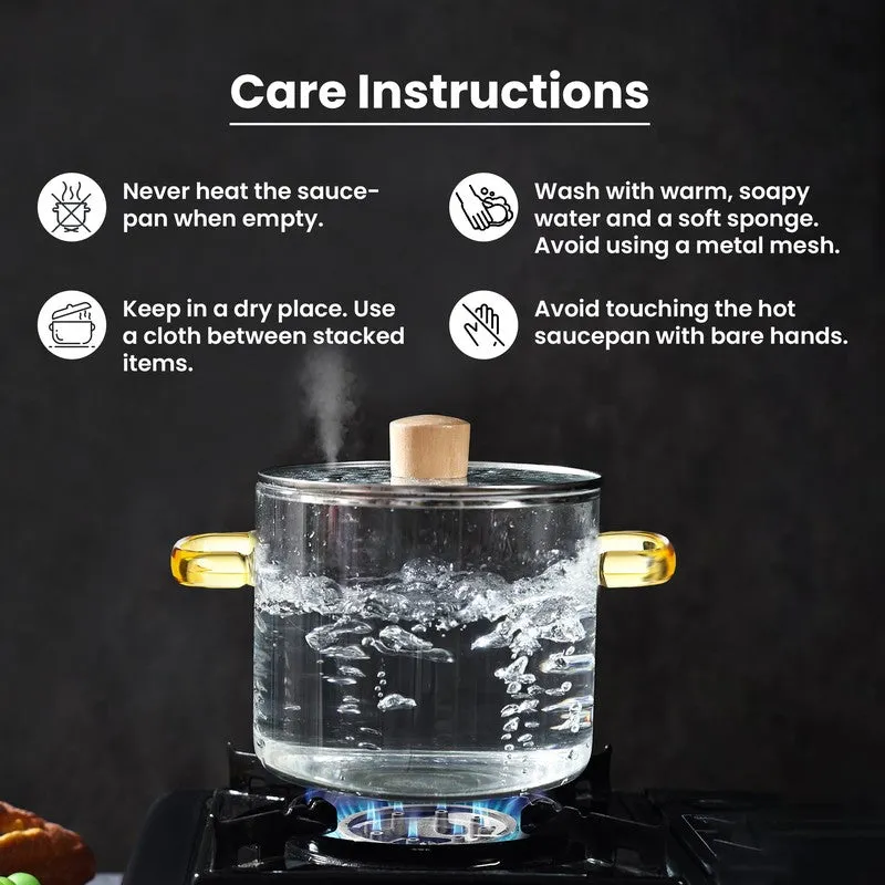 Cassa Glass Cooking Pot - 3000 ML media 5