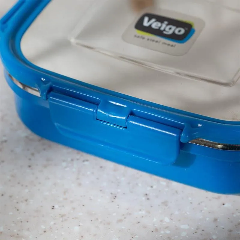 Fresh Savour Microwave Safe Lunch Box (Dark Blue) - 575 mL media 3