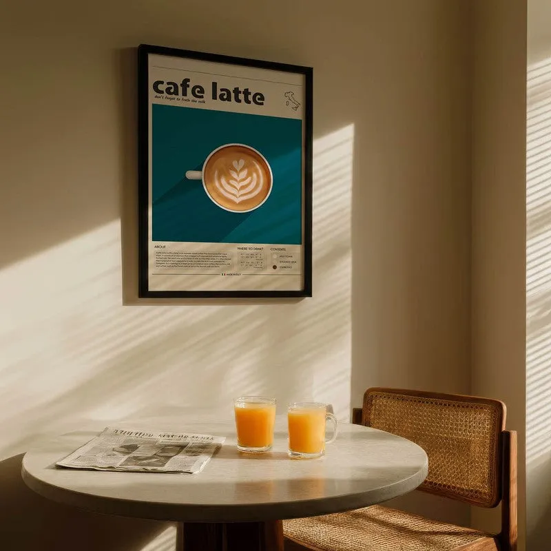Barista Bloom Archival Canvas Wall Art - Black media 5