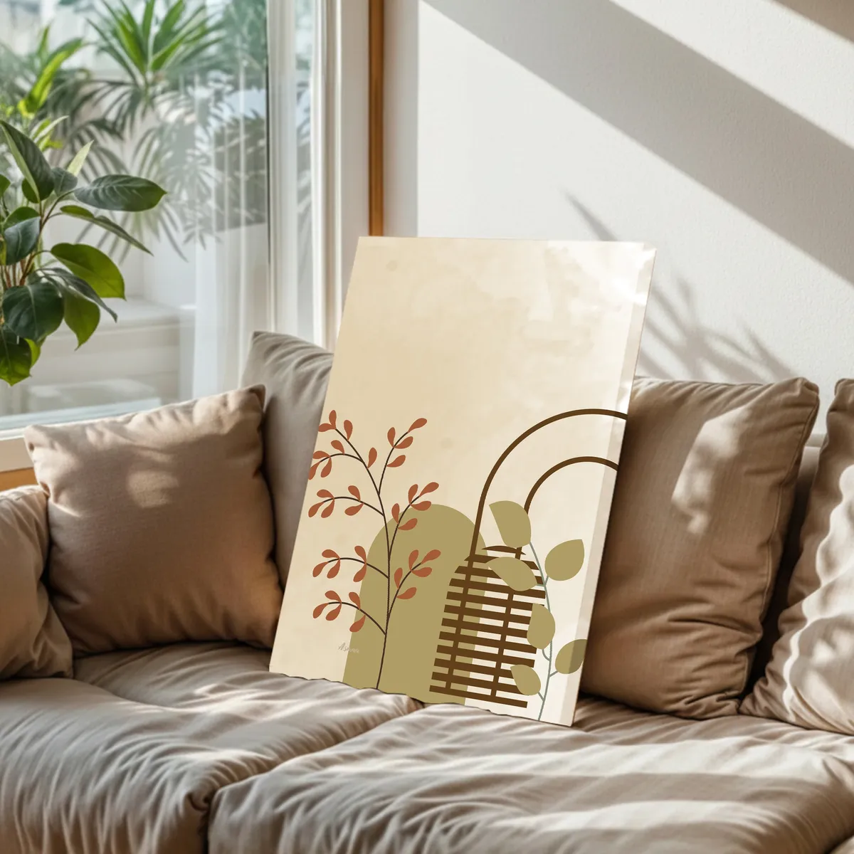 Gypsy Pastel Cotton Canvas Wall Painting media 6