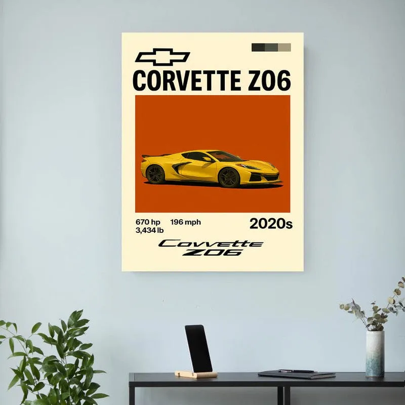 Corvette Z06 Legacy Wall Poster media 3