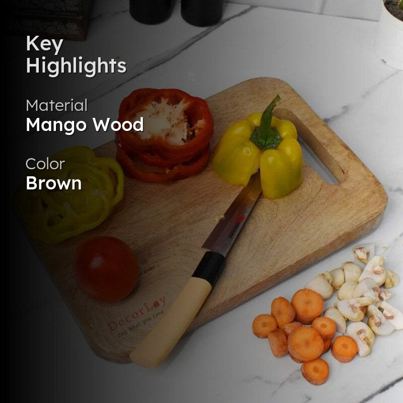 Slab Slice Wood Chopping Board media 2
