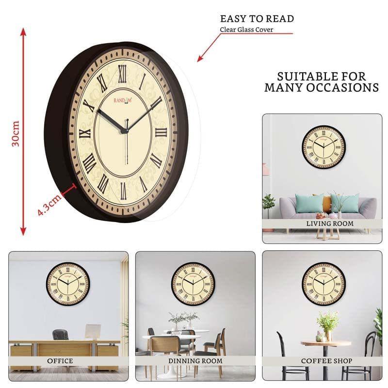 Roman Beige Wall Clock media 4