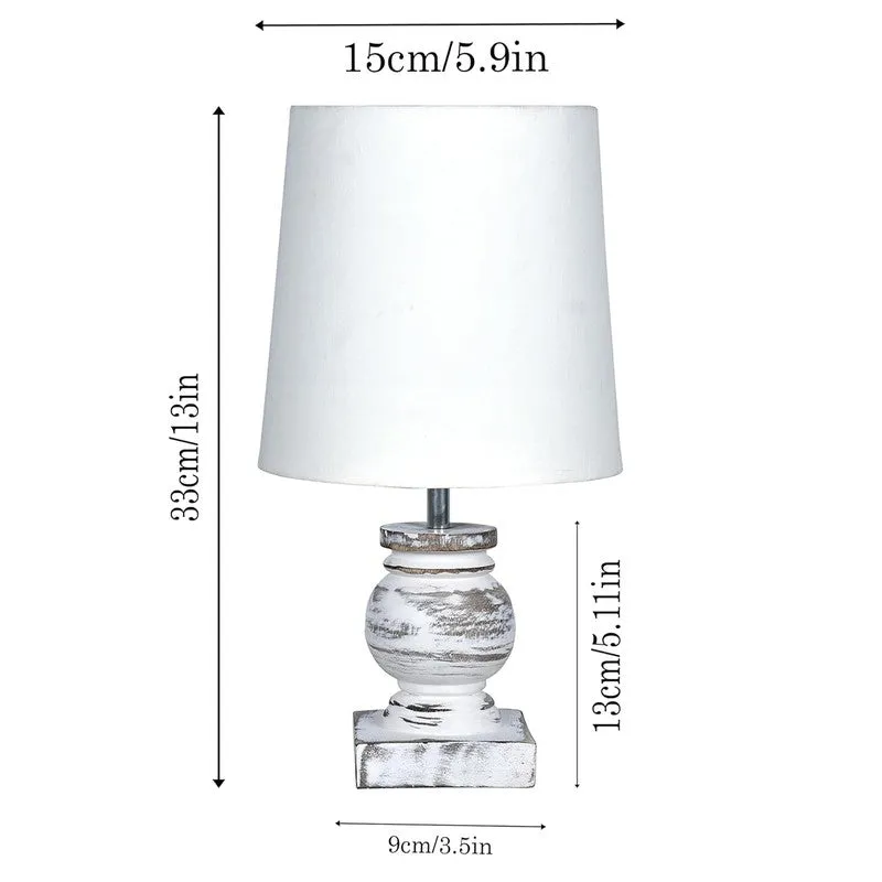 Clean Flare Wooden Table Lamp - White media 9