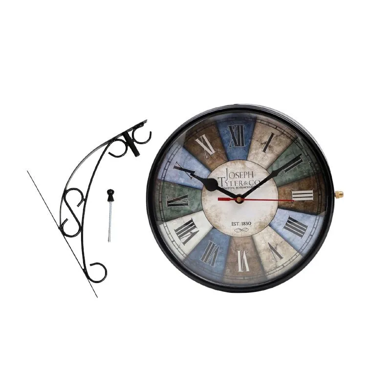 Color Block Double Sided Station Clock media 4