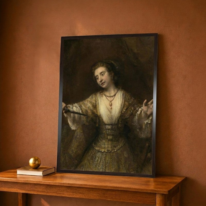 Lucretia 1664 Canvas Wall Painting - 12 x 16 Inches